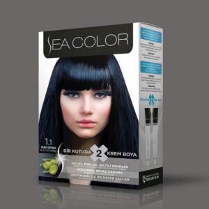 1-1 Боя за коса 1.1 синьо-черно