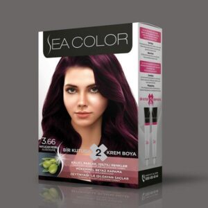 3-66 Боя за коса 3.66 патладжанено-червено