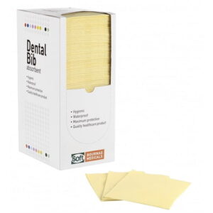 Дентални лигавници в диспенсър жълти