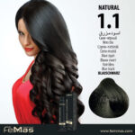 Боя за коса FemMas Синьо черно