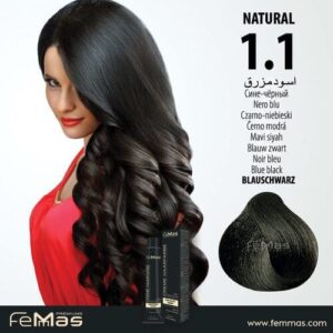 Боя за коса FemMas Синьо черно 1.1