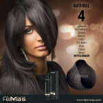 Боя за коса FemMas Кафяв
