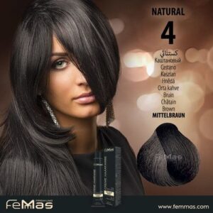 Боя за коса FemMas Кафяв 4