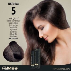 Боя за коса FemMas Светло кафяво 5