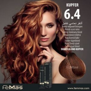 Боя за коса FemMas тъмно медно русо