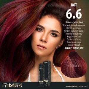 Боя за коса FemMas Червено тъмно русо