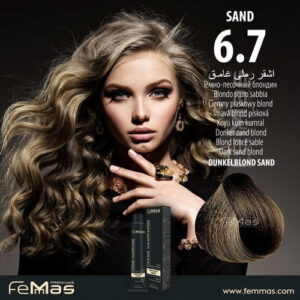 Боя за коса FemMas Тъмно пясъчно русо