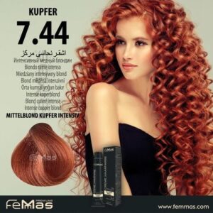 Боя за коса FemMas интензивно медно русо