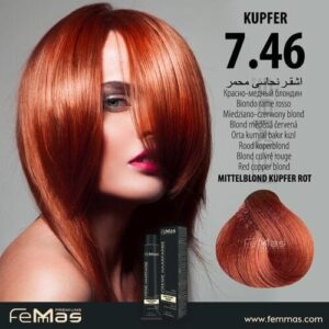 Боя за коса FemMas червено медно русо