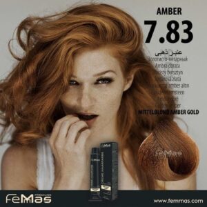 Боя за коса FemMas Златен кехлибар