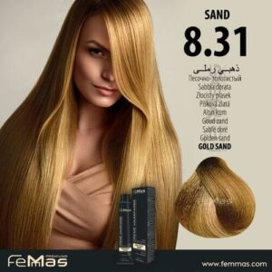 Боя за коса FemMas златен пясък