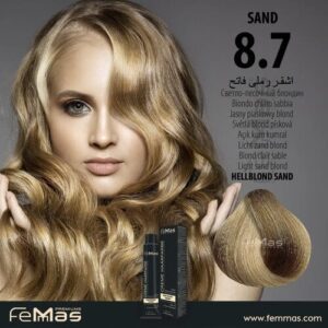 Боя за коса FemMas Пясъчно светло русо