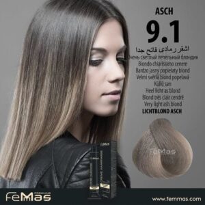 Боя за коса FemMas Много светло пепеляво русо
