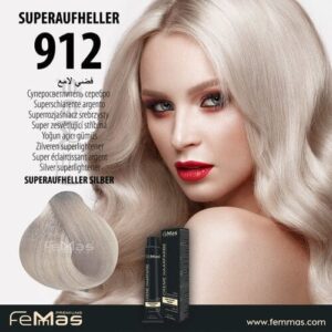 Боя за коса FemMas Сребърен суперизсветлител 912