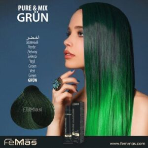 Боя за коса FemMas Pure&Mix Green