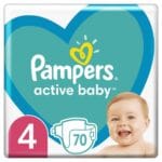 Pampers Active Baby 4 - 70 броя
